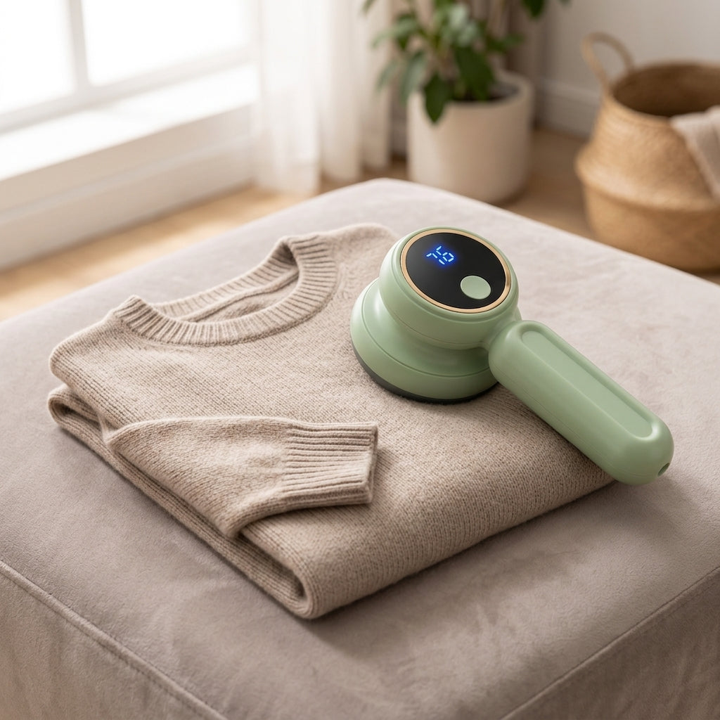 ProClean™ Akıllı Dijital Tiftik Temizleyici – Koltuk, Halı, Yatak ve Kıyafet Tüy Toplama Makinesi