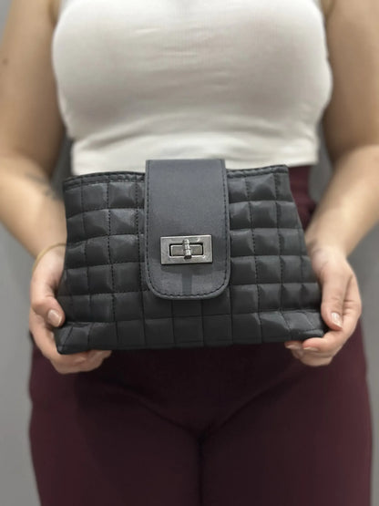 Trend Kapitone Omuz/El Çantası - Zincir Detaylı Şıklık | Siyah Rengi