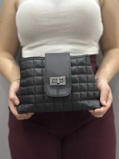 Trend Kapitone Omuz/El Çantası - Zincir Detaylı Şıklık | Siyah Rengi